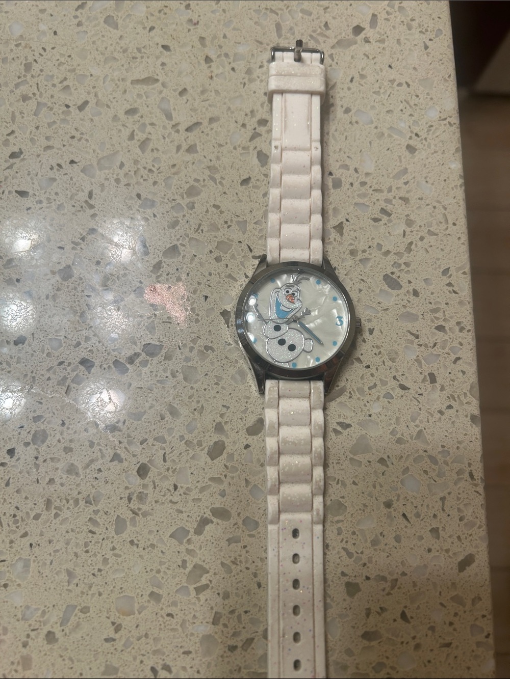 Disney White Olaf Silicone Strap Watch